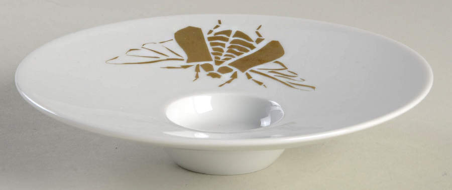 Outline Gold 6" Thick Rim Bowl by Hering Berlin-1
