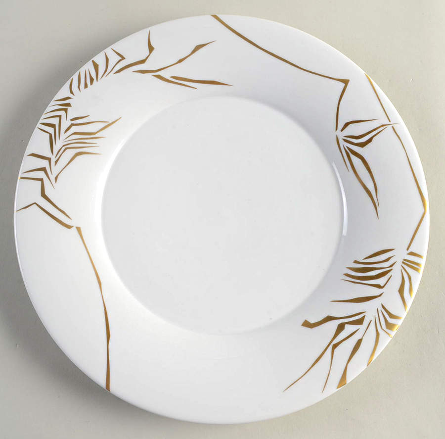Outline Gold Dinner Plate by Hering Berlin-1