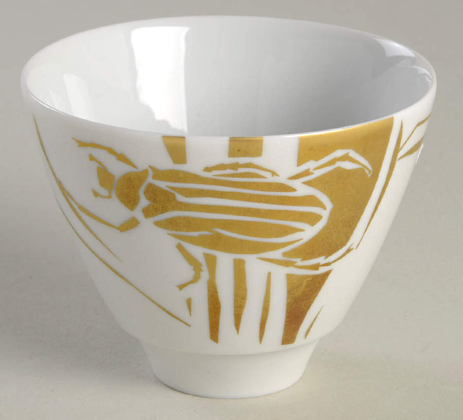 Outline Gold Condiment Bowl by Hering Berlin-1