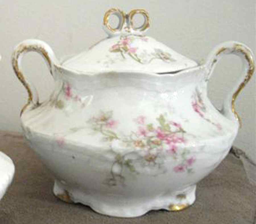 H3952 Sugar Bowl & Lid by Haviland-1