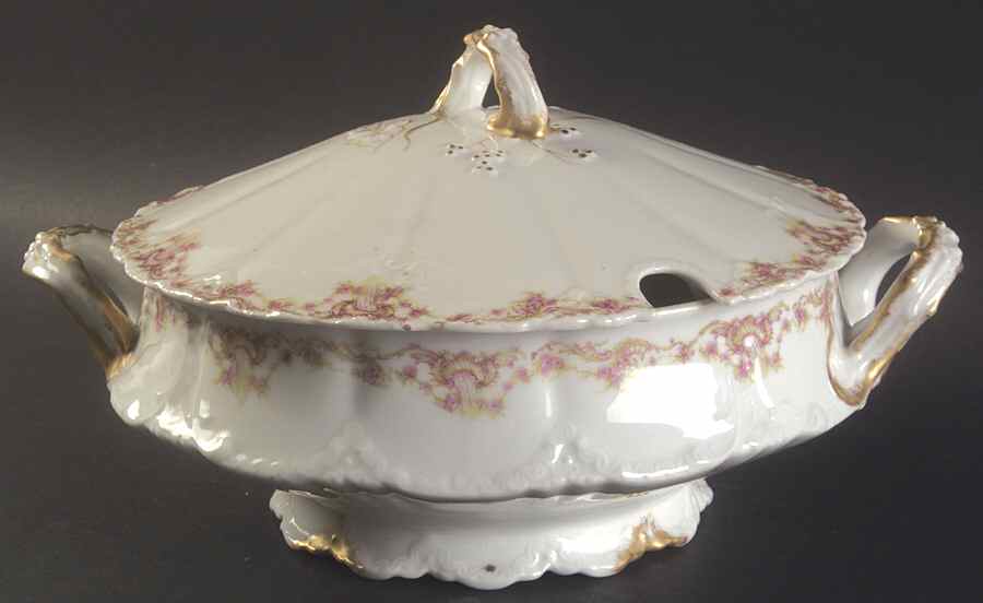Schleiger 599-12 Round Covered Vegetable by Haviland-1