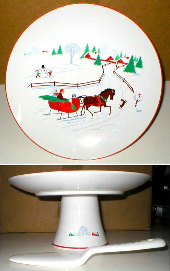 HIM27 Footed Cake Plate by Himark-1