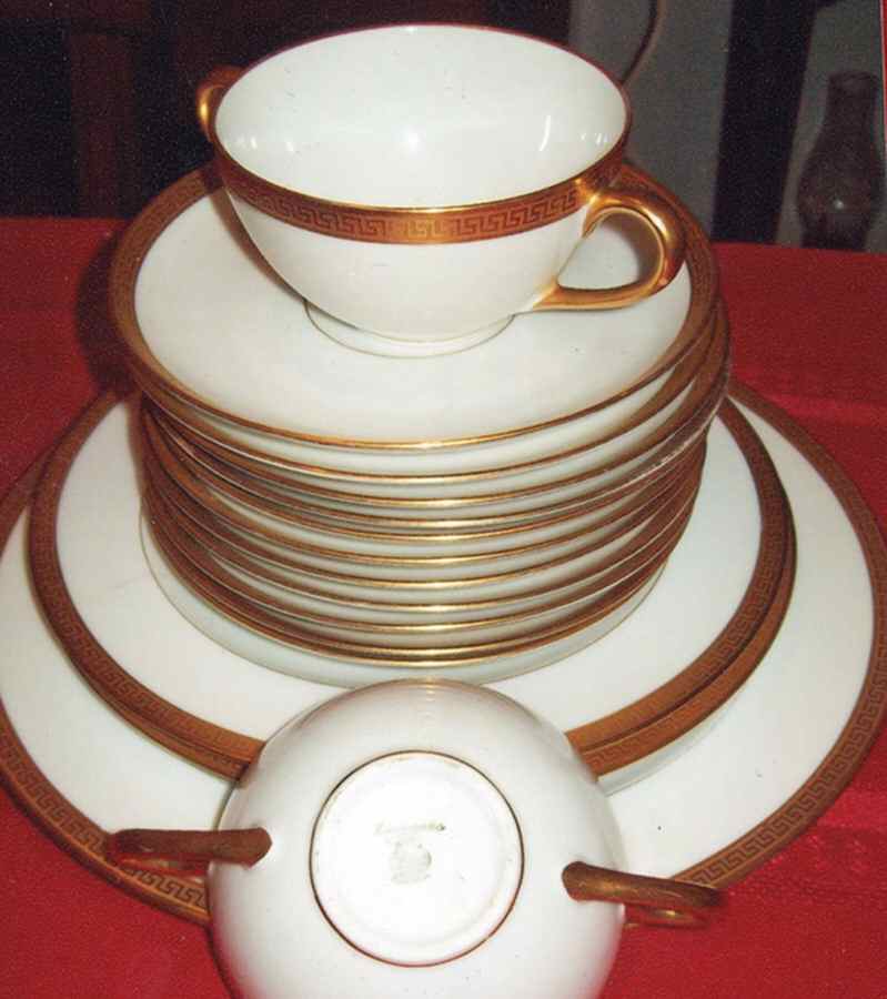 TIC157 Flat Bouillon Cup & Saucer by Tiffany-1