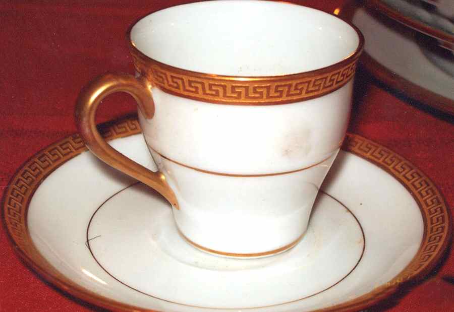 TIC157 Flat Demitasse Cup & Saucer Set by Tiffany-1