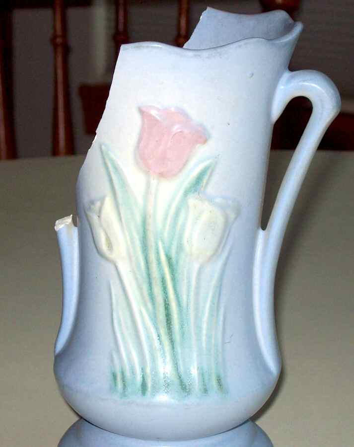 Tulip Blue 6" Vase by Hull-1