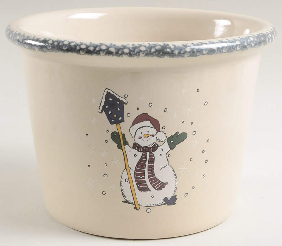 Snowman 5" Flower Pot by Home & Garden Party-1