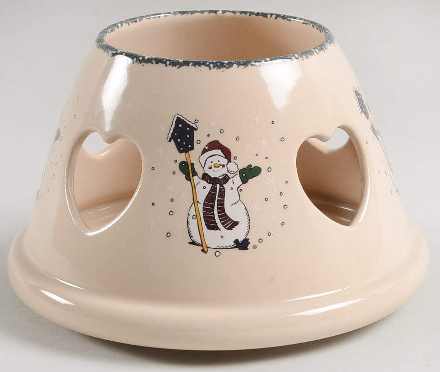 Snowman Ceramic Shade for Glass Candle Jar by Home & Garden Party-1