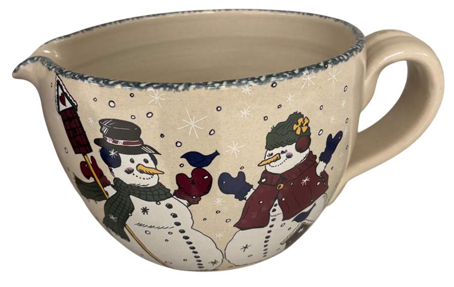 Snowman Batter Bowl by Home & Garden Party-1