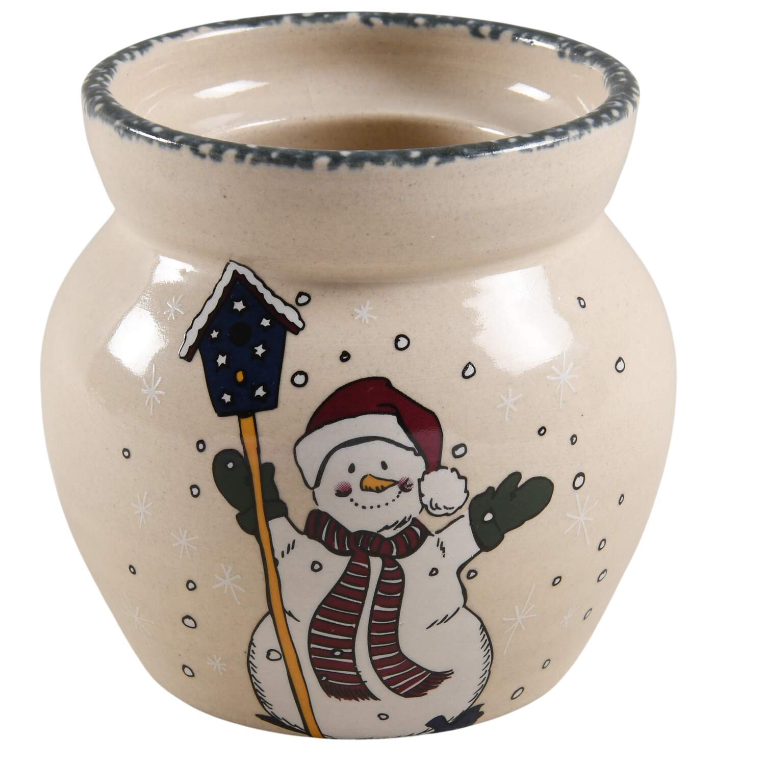 Snowman Sugar Bowl No Lid by Home & Garden Party-1