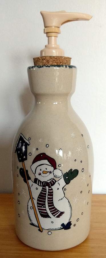 Snowman Lotion Dispenser by Home & Garden Party-1