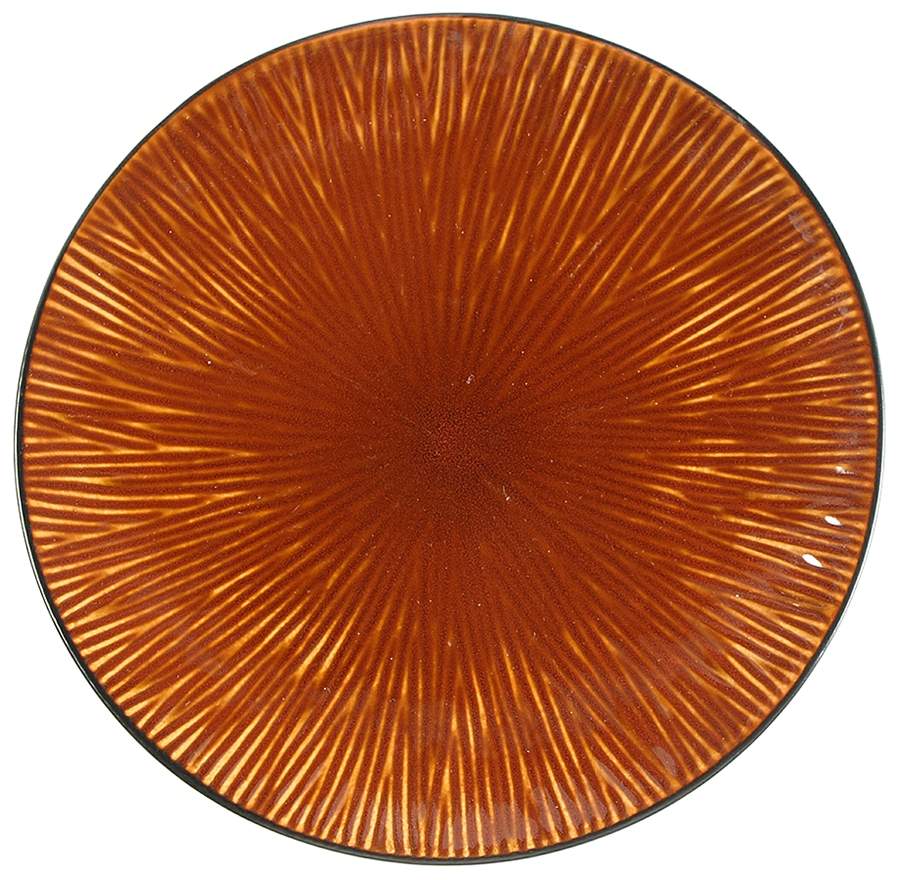 Lotus Chocolate Salad/Dessert Plate by Home-1