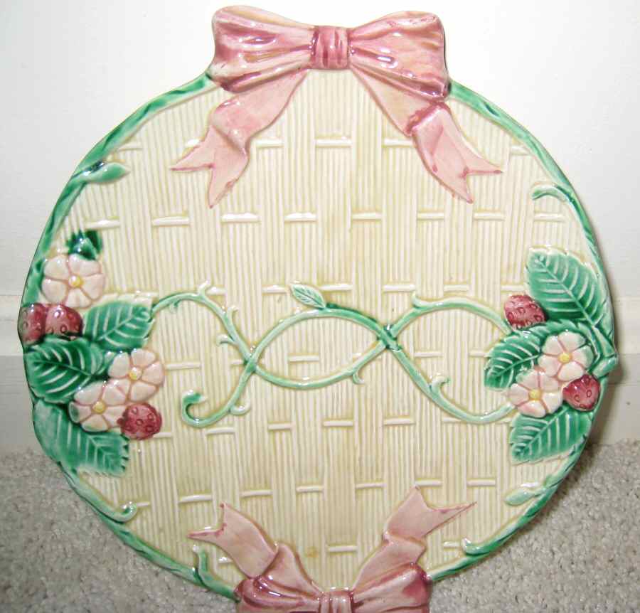 Pink Ribbon & Bow Salad Plate by Haldon-1