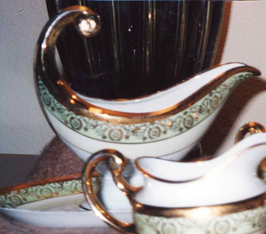 HUT1924 Gravy Boat with Attached Underplate by Hutschenreuther-1