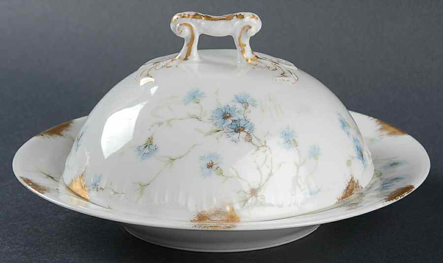 Schleiger 1019-3 Round Covered Butter by Haviland-1