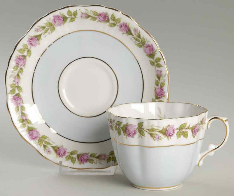 HAM114 Flat Cup & Saucer Set by Hammersley-1