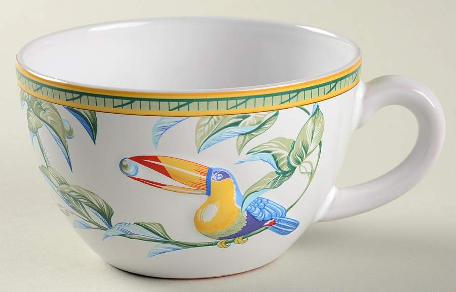 Faience Toucans Breakfast Cup by Hermes-1