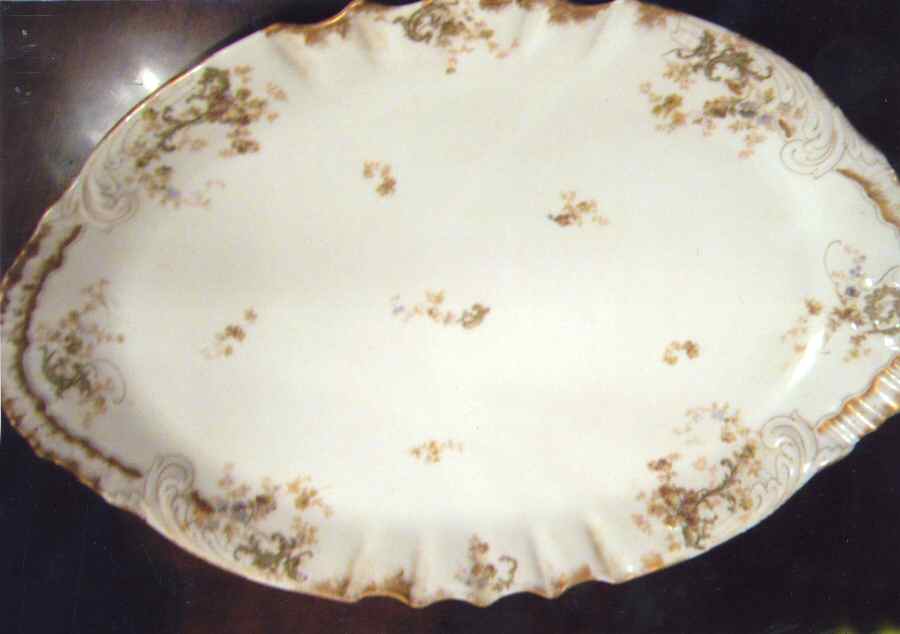 Schleiger 144-12 13" Oval Serving Platter by Haviland-1