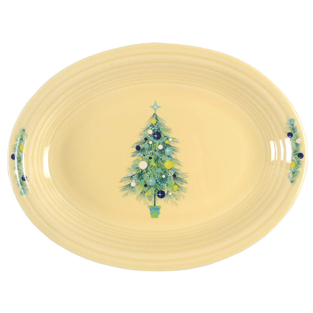 Fiesta Christmas Tree 11" Oval Serving Platter by Fiesta Tableware Company-1