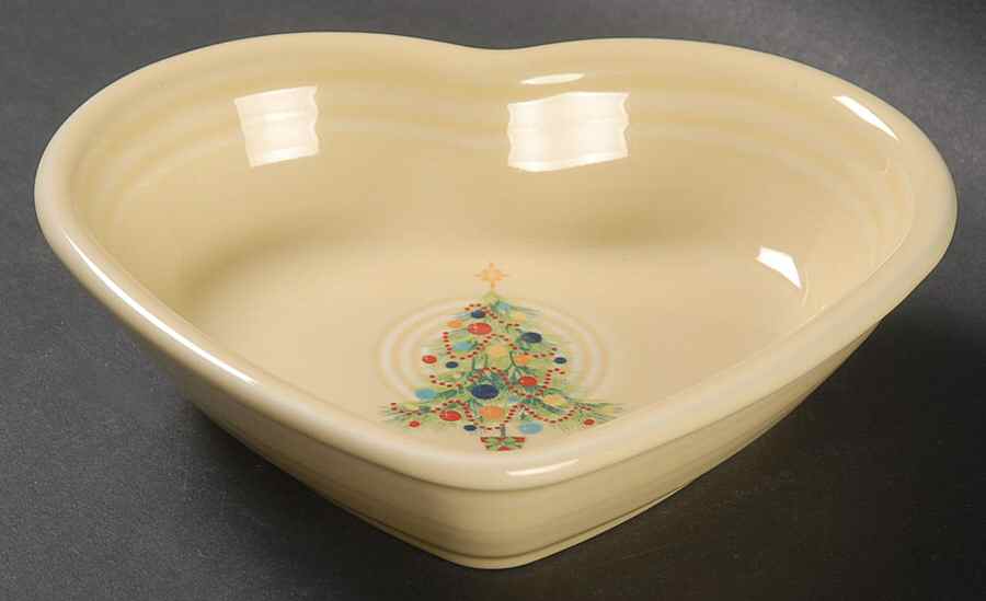 Fiesta Christmas Tree Heart Shaped Bowl by Fiesta Tableware Company-1