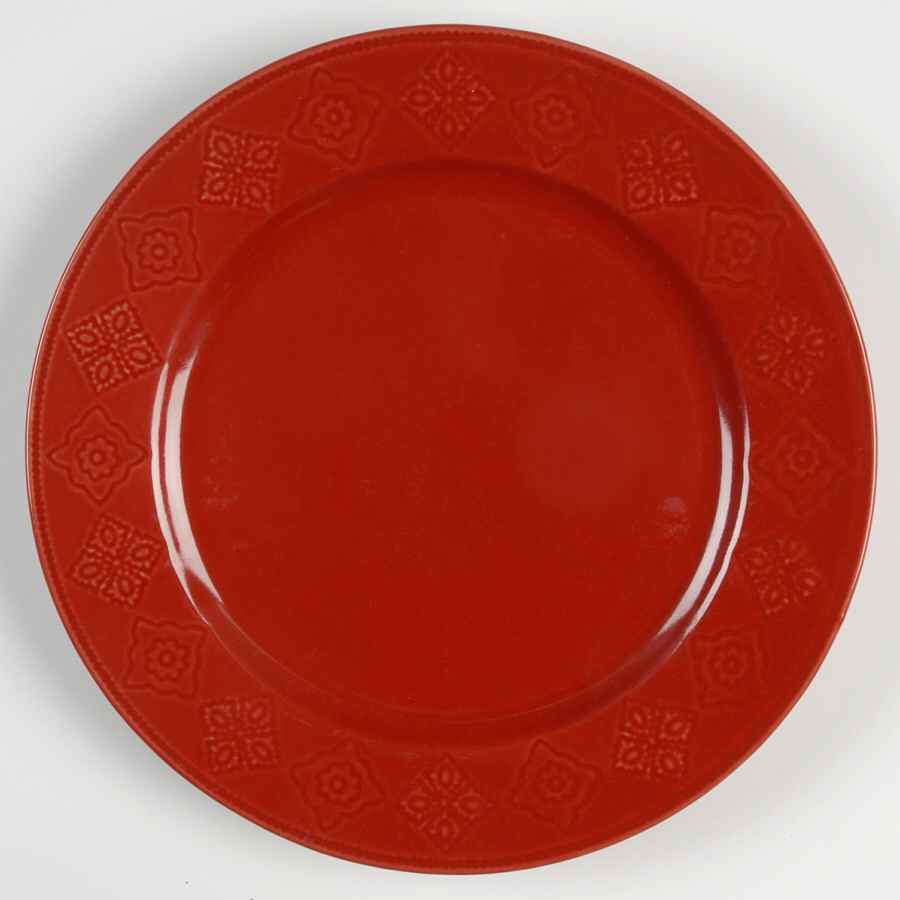 HMQ61 Red Luncheon Plate by Home-1