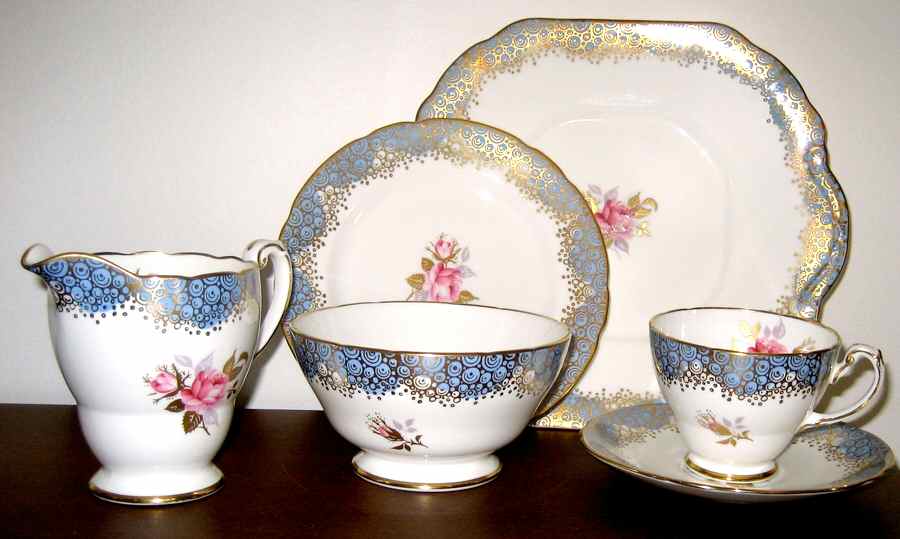 HAM117 Footed Cup & Saucer Set by Hammersley-1