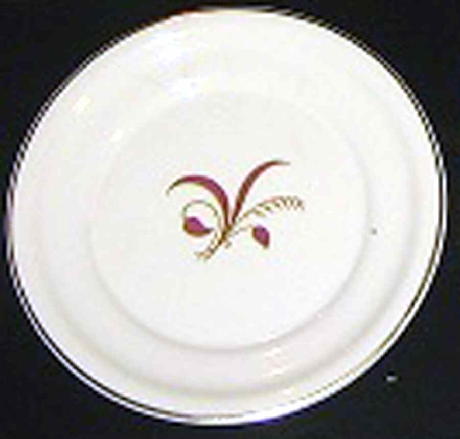 Slender Leaf (No Color Band) Bread & Butter Plate by Harker-1