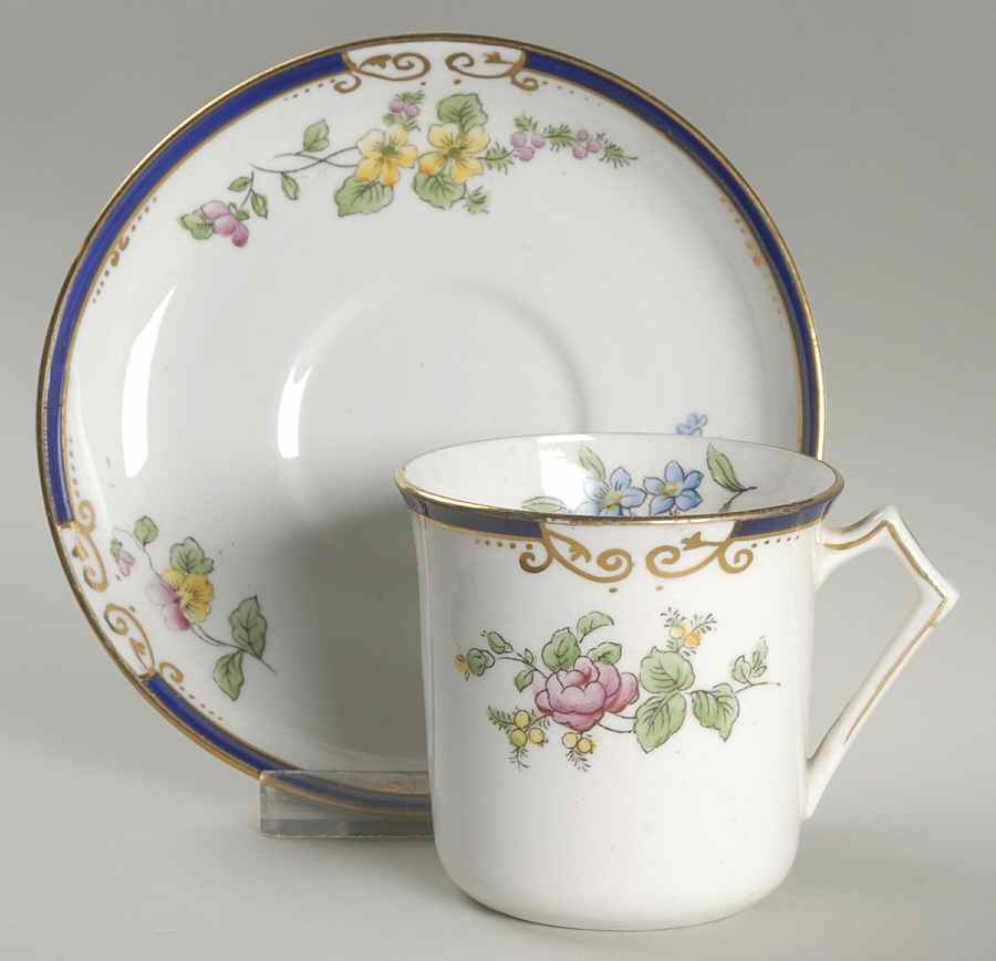 Stafford Flat Cup & Saucer Set by Heathcote-1