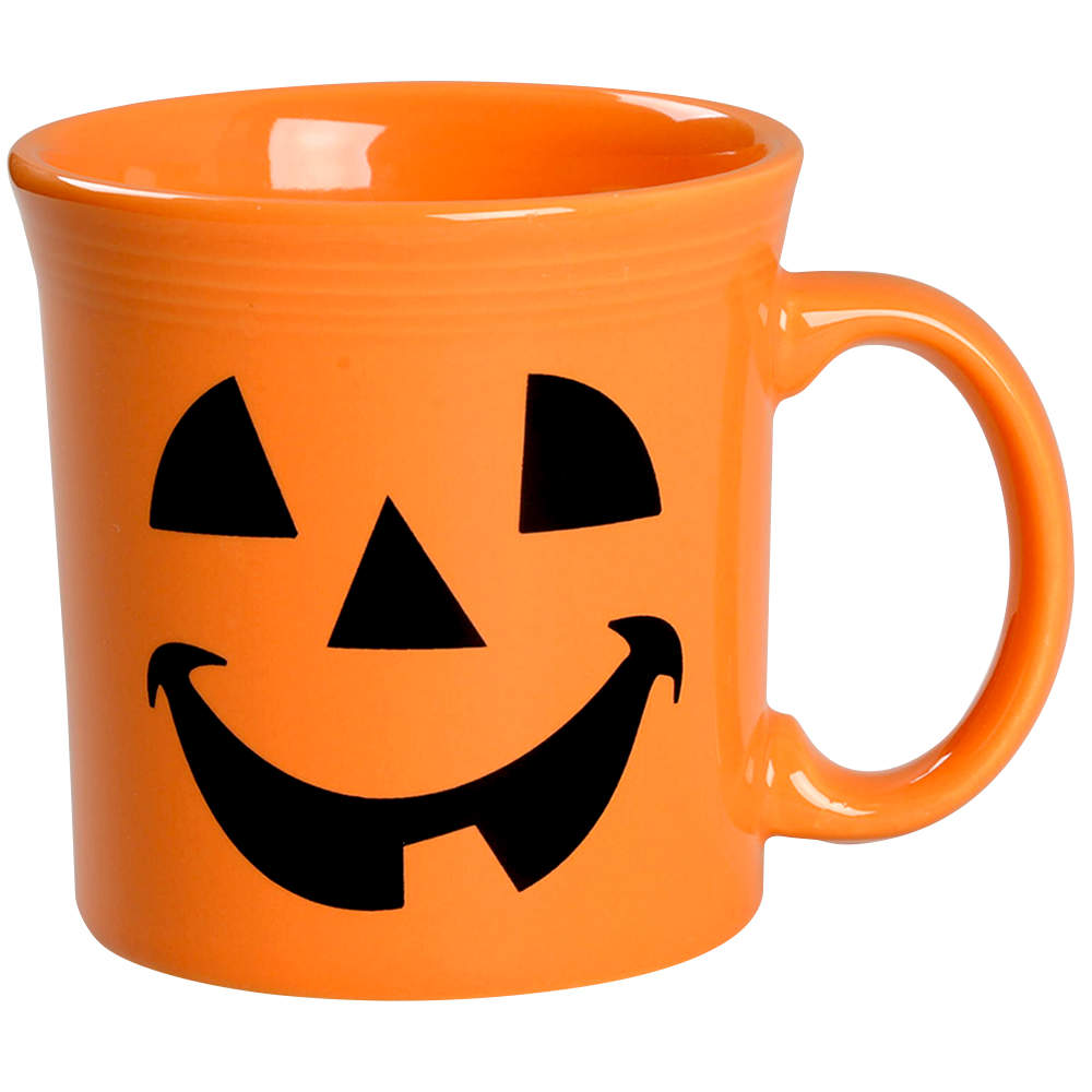 Fiesta Happy Pumpkin (Tangerine) 12 Oz Java Mug by Homer Laughlin -1