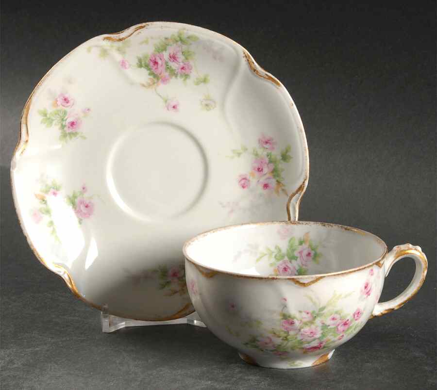 Schleiger 338-5 Flat Cup & Saucer Set by Haviland-1