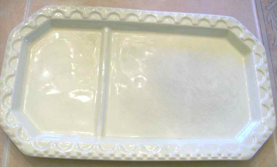 HLL36 13" Rectangular Divided Platter by Hall-1