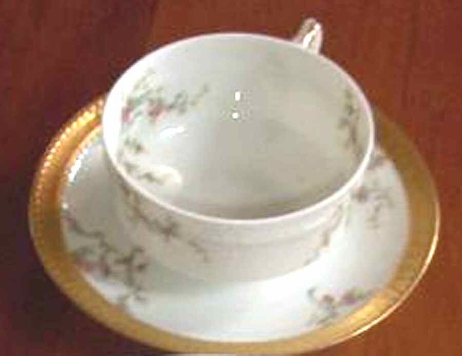 Schleiger 902-2 Flat Cup & Saucer Set by Haviland-1