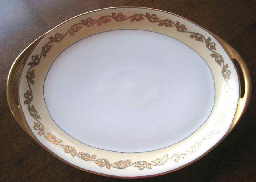 H4009 12" Oval Serving Platter by Haviland-1