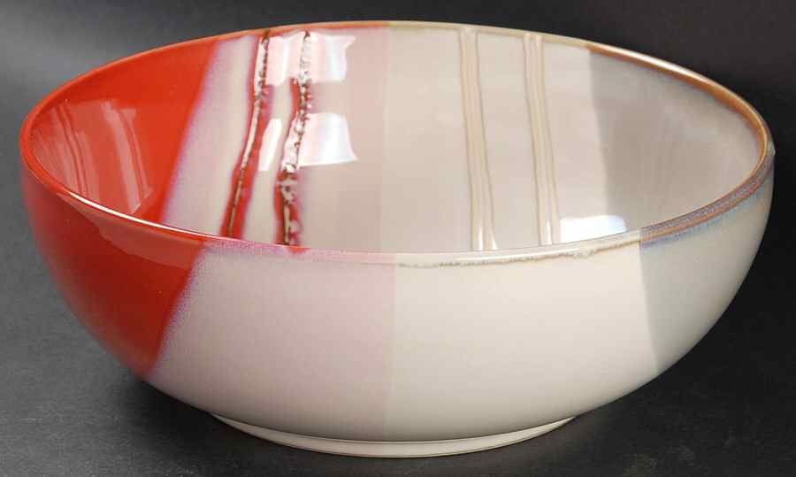 Jazz Red 9" Round Serving Bowl by Home Trends-1