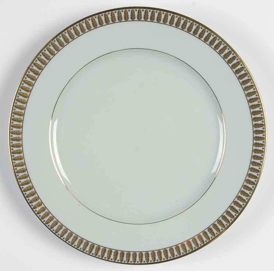 Plumes Celadon Salad/Dessert Plate by Haviland-1