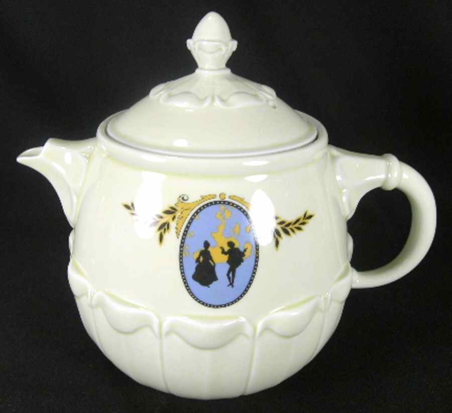 Minuet Wavelet Coffee Pot & Lid by Hall-1