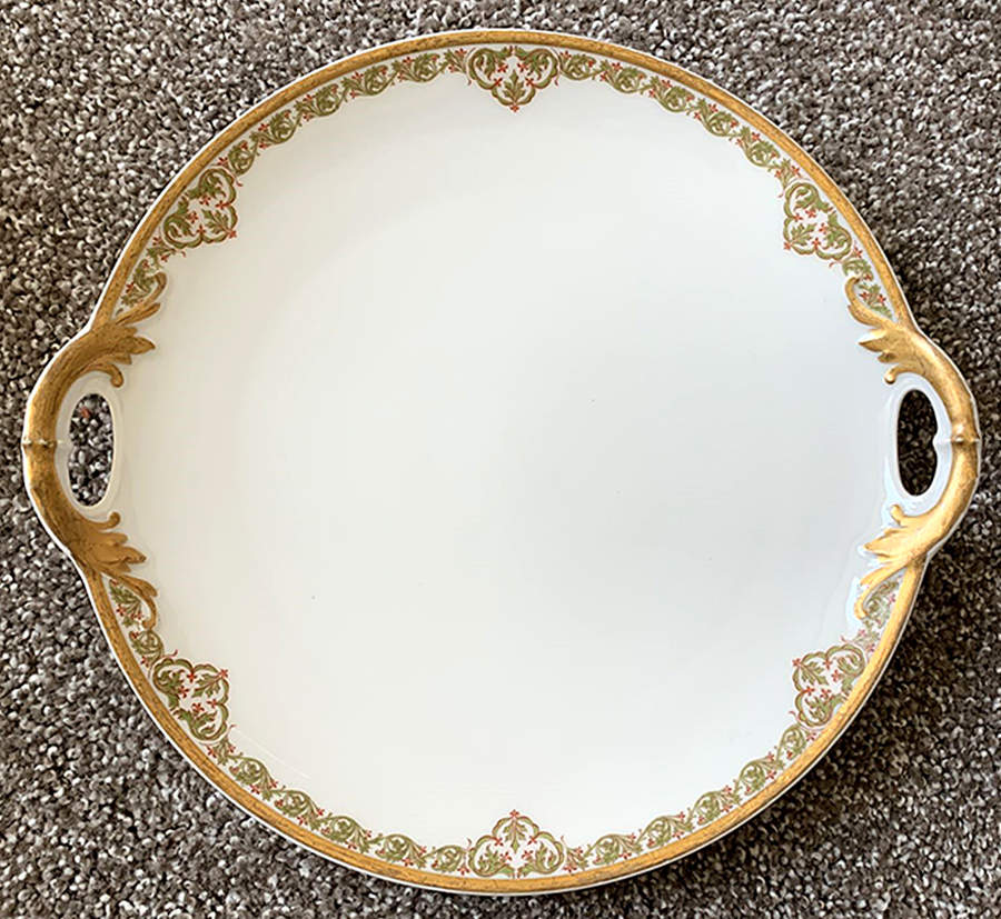 Schleiger 971-1 Handled Cake Plate by Haviland-1