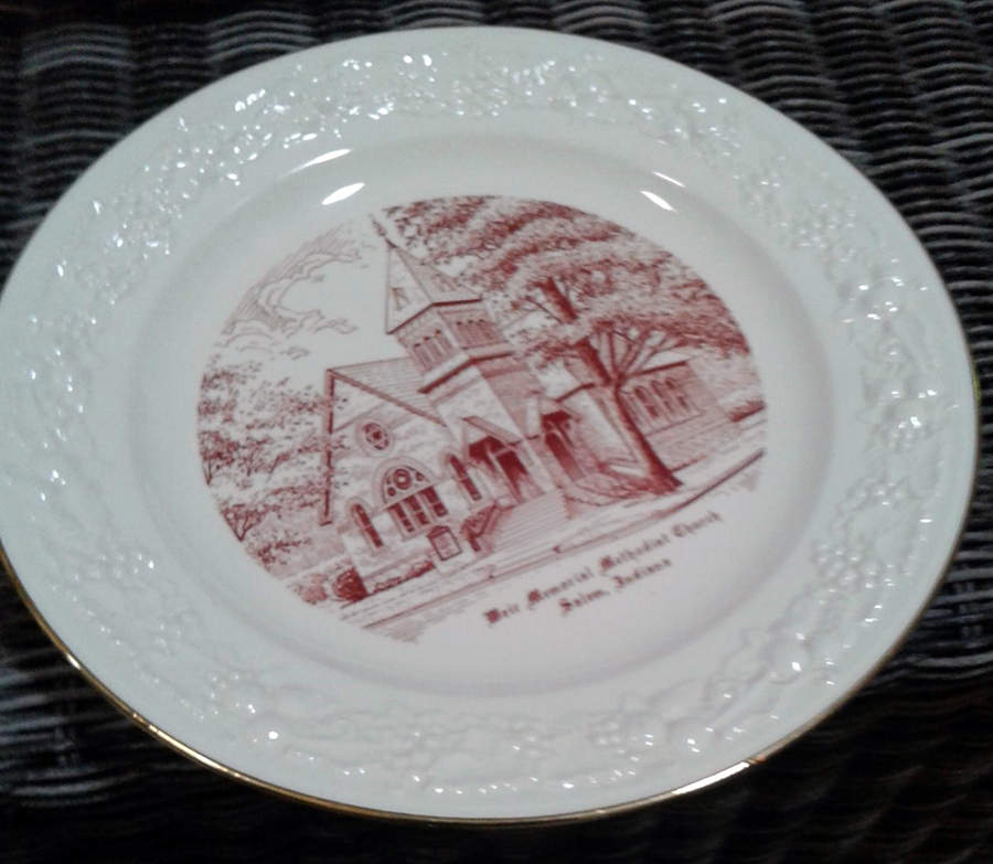 Church Plates (Various Shapes) Dinner Plate by Homer Laughlin -1