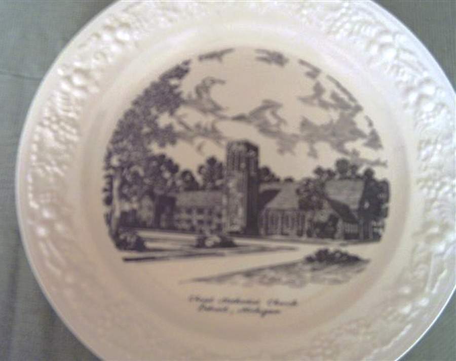 Church Plates (Various Shapes) Dinner Plate by Homer Laughlin -1