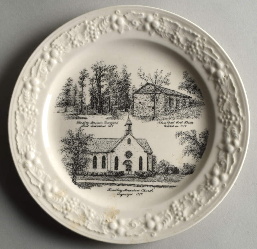 Church Plates (Various Shapes) Dinner Plate by Homer Laughlin -1
