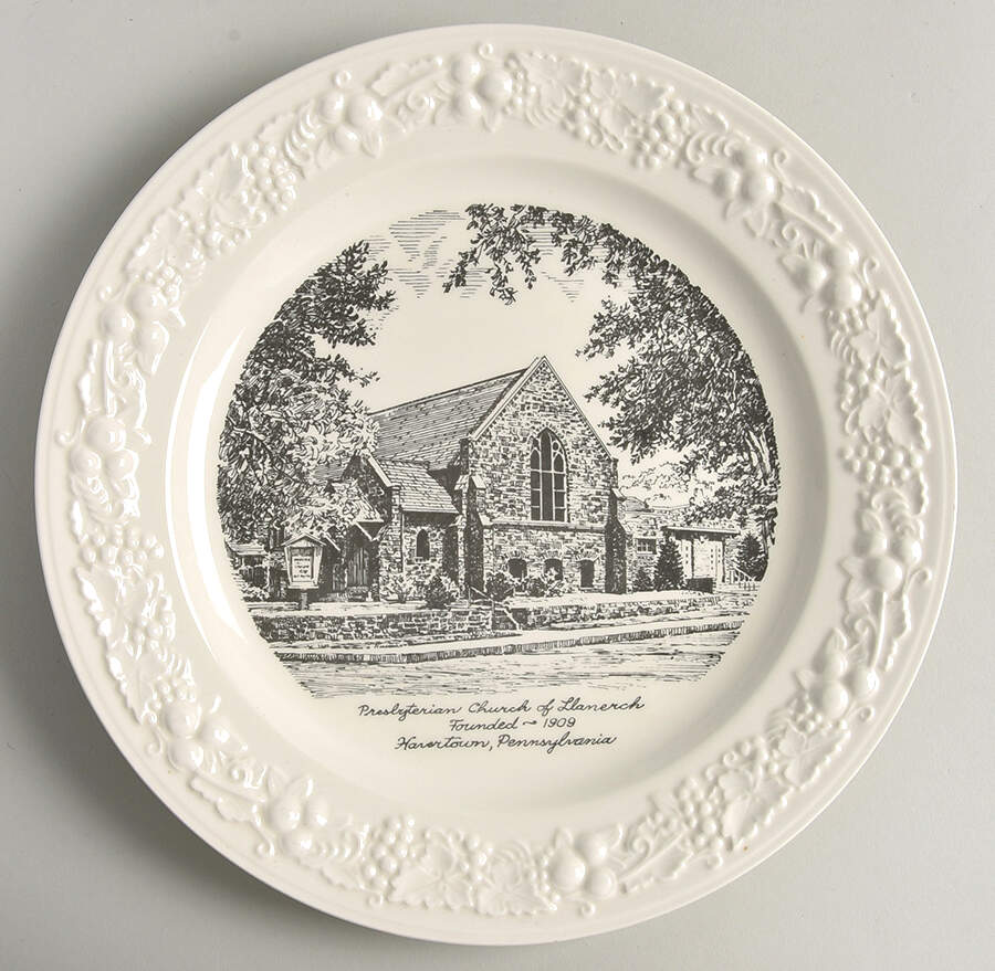Church Plates (Various Shapes) Dinner Plate by Homer Laughlin -1
