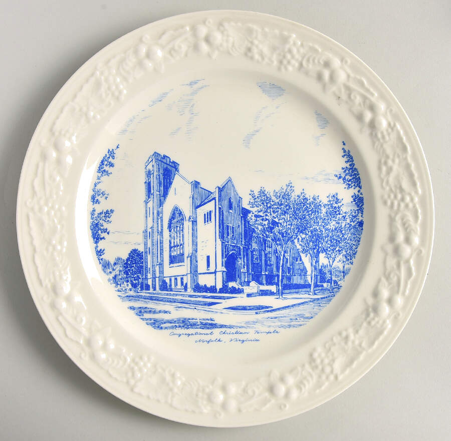 Church Plates (Various Shapes) Dinner Plate by Homer Laughlin -1