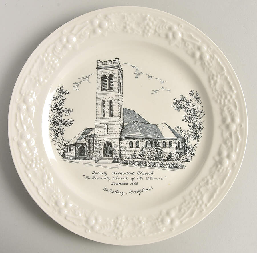 Church Plates (Various Shapes) Dinner Plate by Homer Laughlin -1