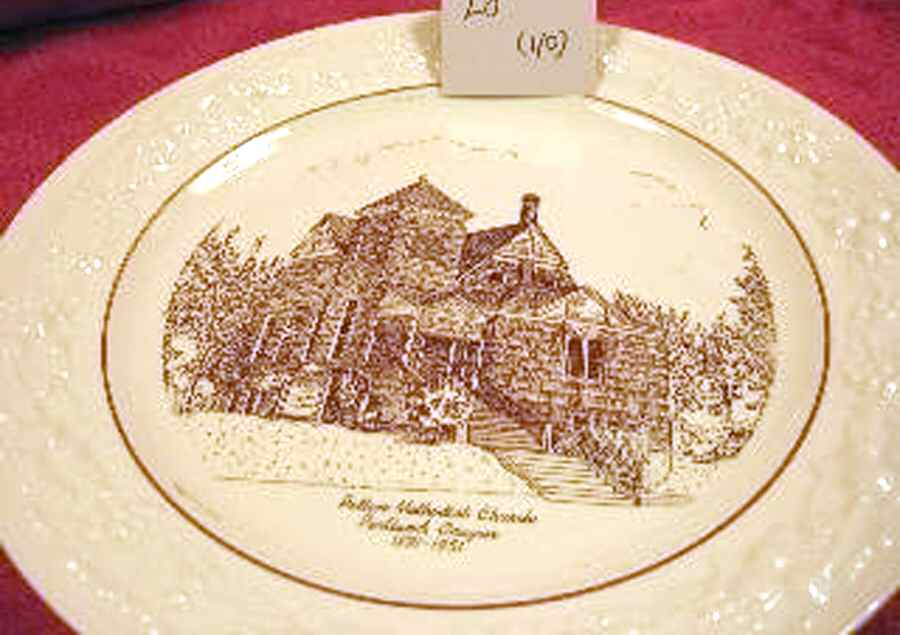Church Plates (Various Shapes) Dinner Plate by Homer Laughlin -1