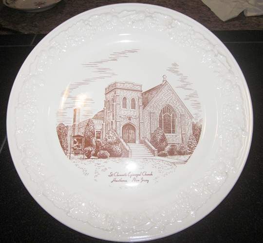 Church Plates (Various Shapes) Dinner Plate by Homer Laughlin -1