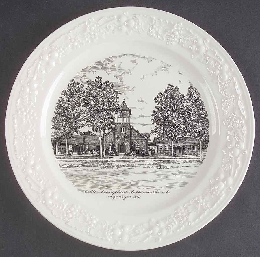 Church Plates (Various Shapes) Dinner Plate by Homer Laughlin -1