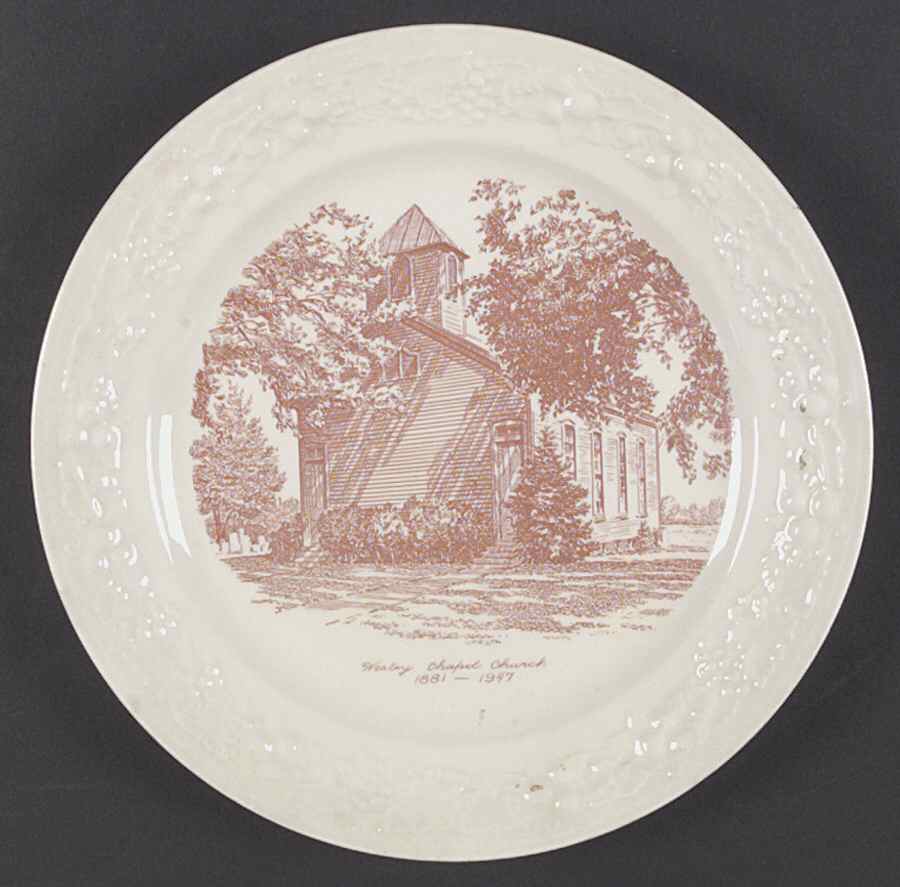 Church Plates (Various Shapes) Dinner Plate by Homer Laughlin -1
