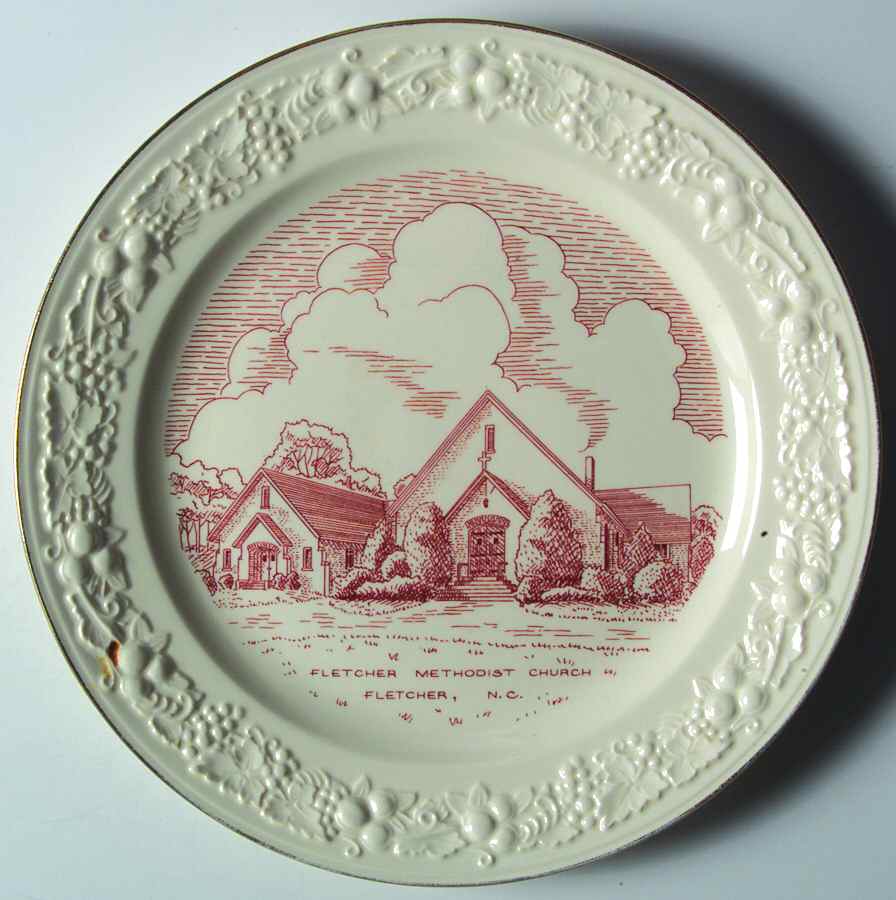 Church Plates (Various Shapes) Dinner Plate by Homer Laughlin -1