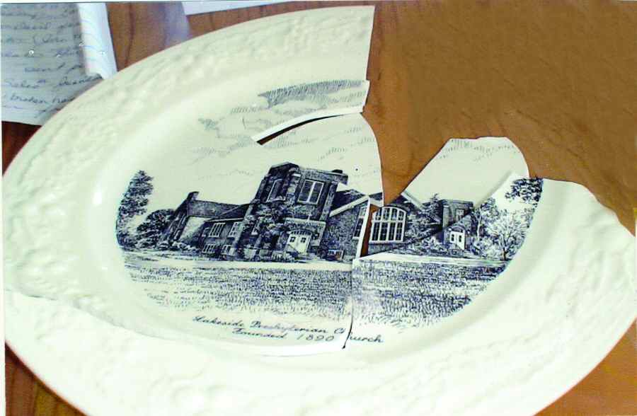 Church Plates (Various Shapes) Dinner Plate by Homer Laughlin -1
