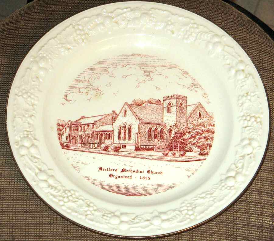 Church Plates (Various Shapes) Dinner Plate by Homer Laughlin -1