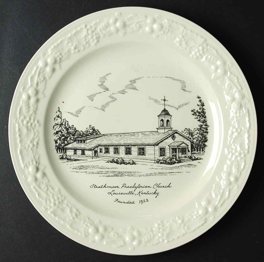 Church Plates (Various Shapes) Dinner Plate by Homer Laughlin -1